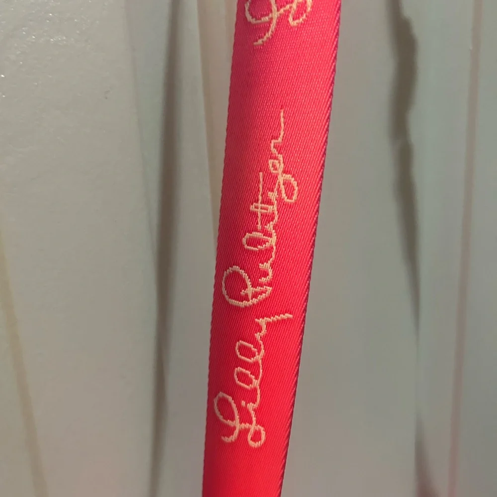 Lilly Pulitzer neoprene, Barbie pink Crossbody Giovanna bag purse 10.5 x 8“flaws - Picture 4 of 16